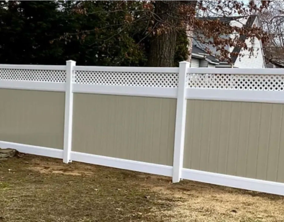 Clean vinyl fence after washing